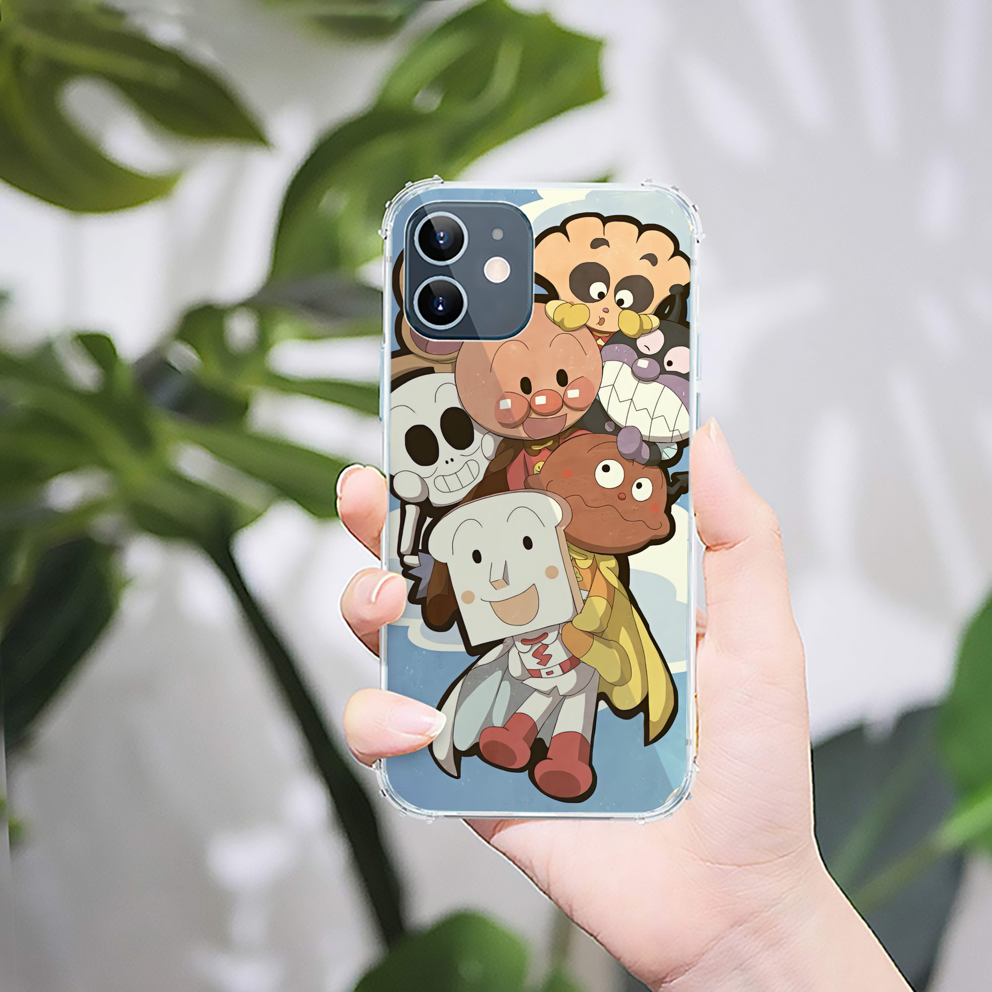 （画像用） アンパンマン Anpanman 【iPhone 12シリーズ対応】透明スマホケース（クリアソフトケース）